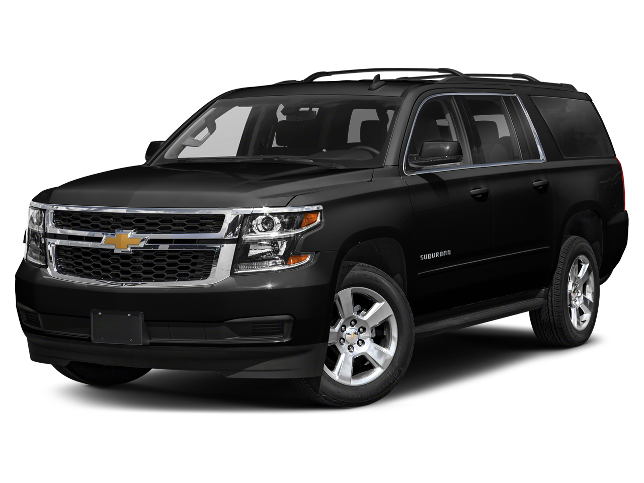 2020 Chevrolet Suburban LS in Satin Steel Metallic — front three-quarter view