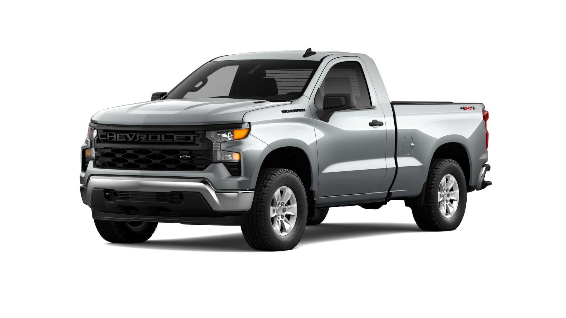 2026 Chevrolet Silverado 1500 WT in Sterling Gray Metallic — front three-quarter view